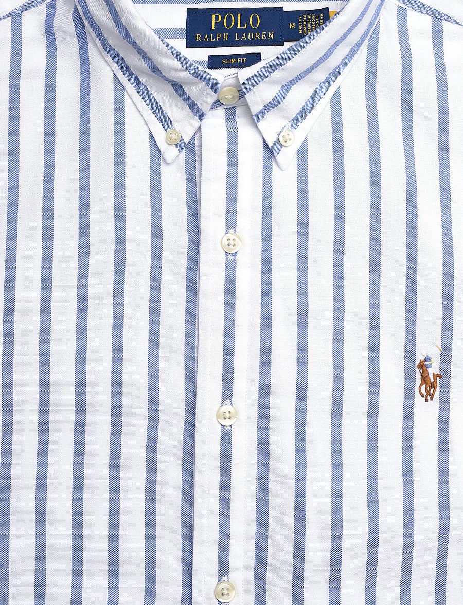Polo Ralph Lauren - Slim Fit Striped Oxford Shirt - chemises à rayures - 5149a blue/white - 4