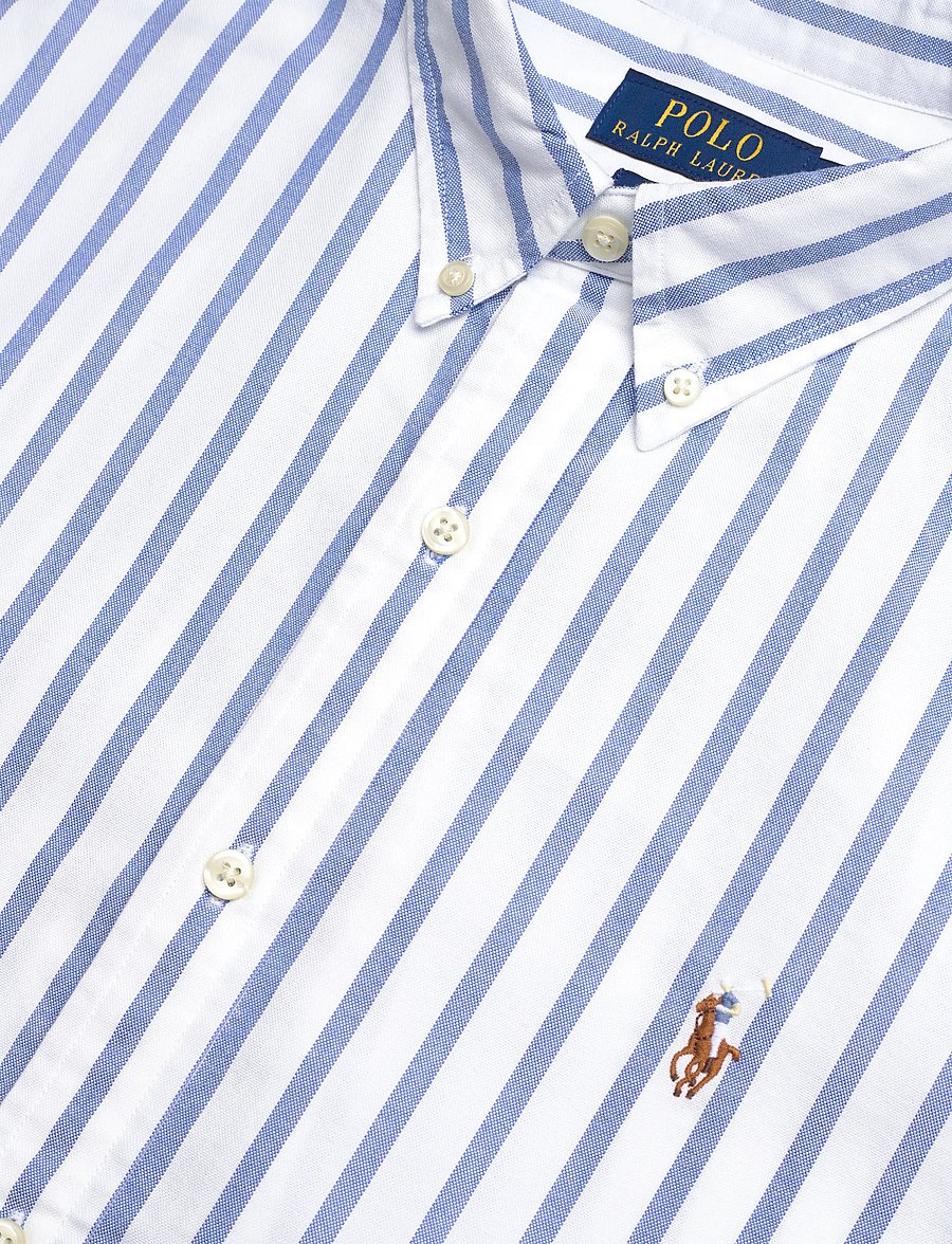 Polo Ralph Lauren - Slim Fit Striped Oxford Shirt - chemises à rayures - 5149a blue/white - 5