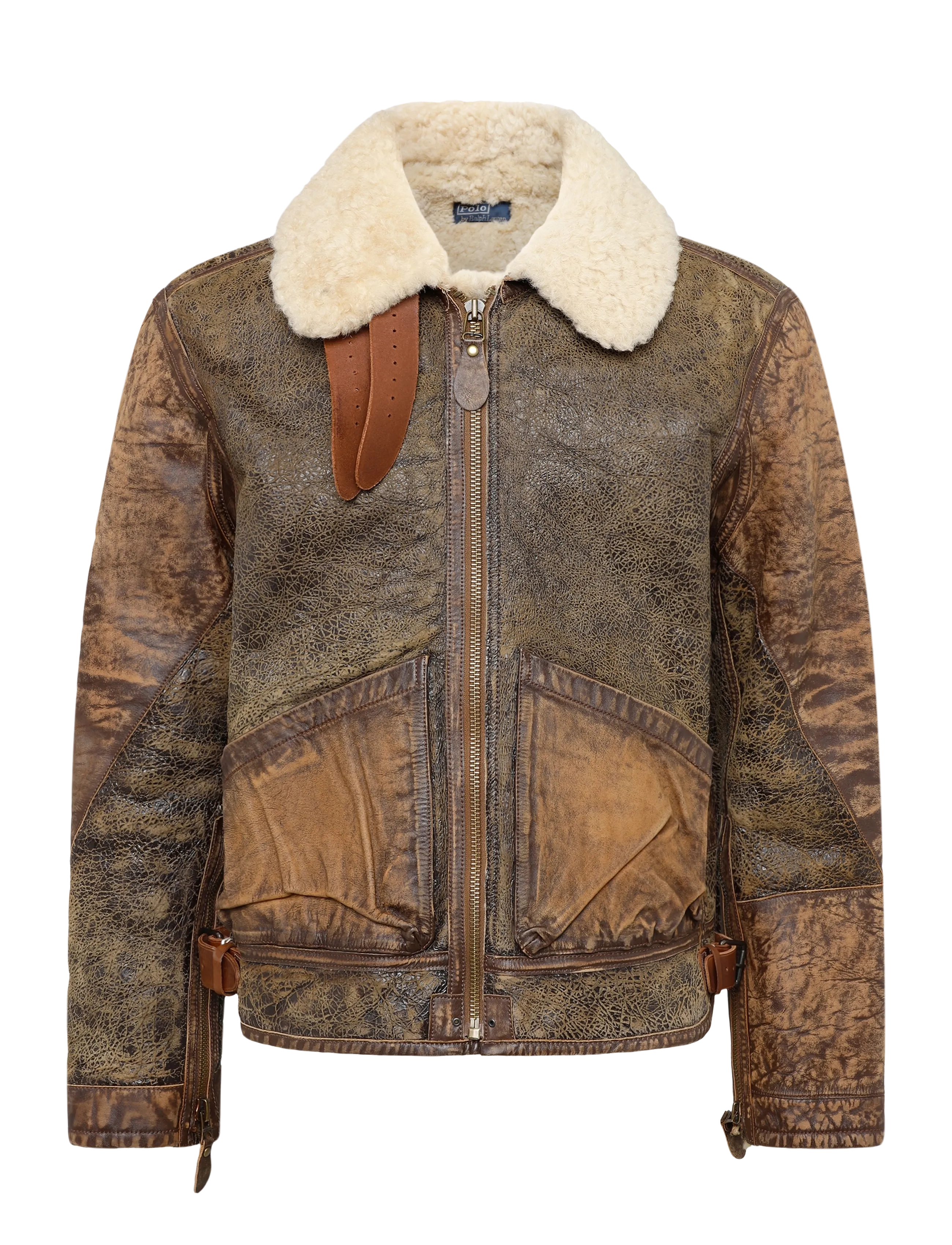 Polo Ralph Lauren LW ICELANDIC SHRLNG-LW SHEARLING BO - Bomber Jackets - BROWN EARTH / brown