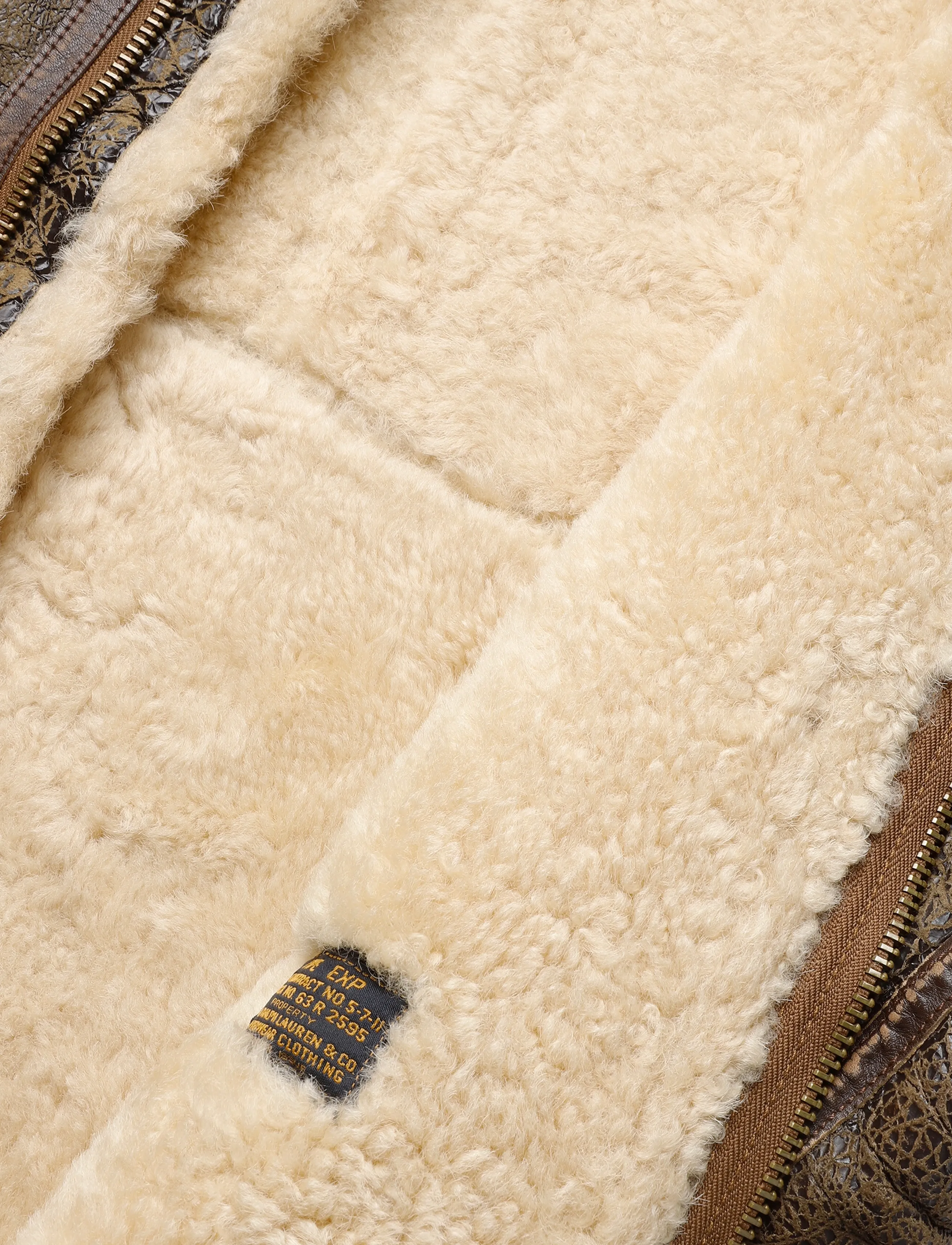 Polo Ralph Lauren - LW ICELANDIC SHRLNG-LW SHEARLING BO - bomber jackets - brown earth - 4