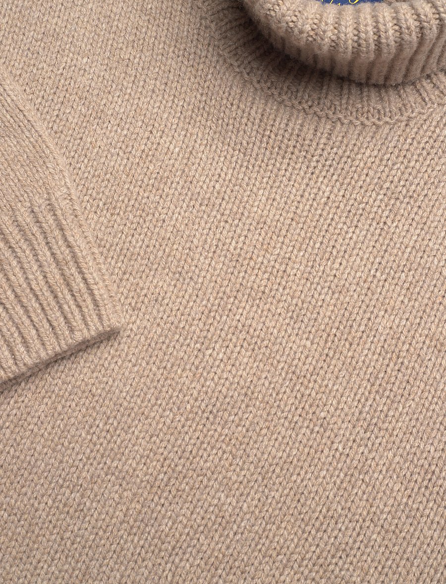 Polo Ralph Lauren - Wool-Cashmere Turtleneck Sweater - oak brown heather - 2