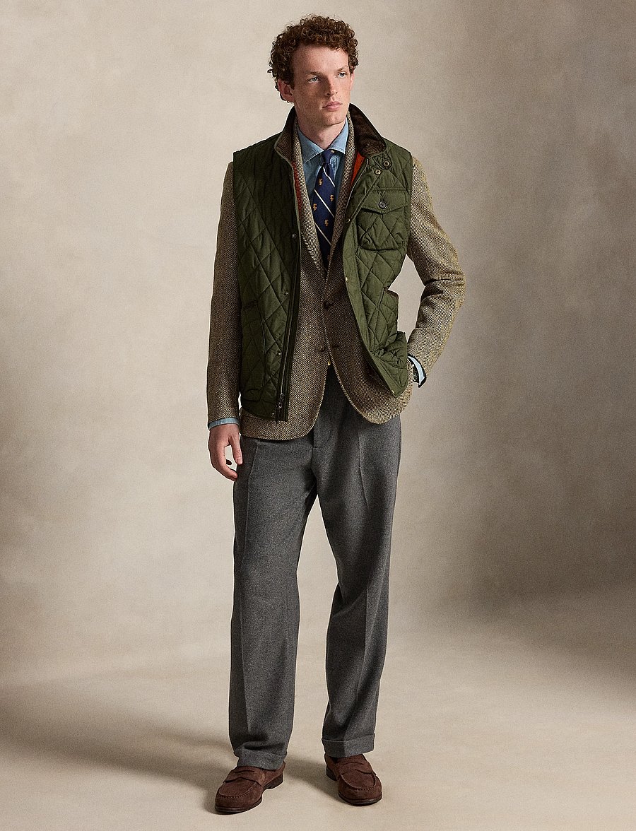 Polo Ralph Lauren - The Beaton Quilted Utility Vest - company olive - 0