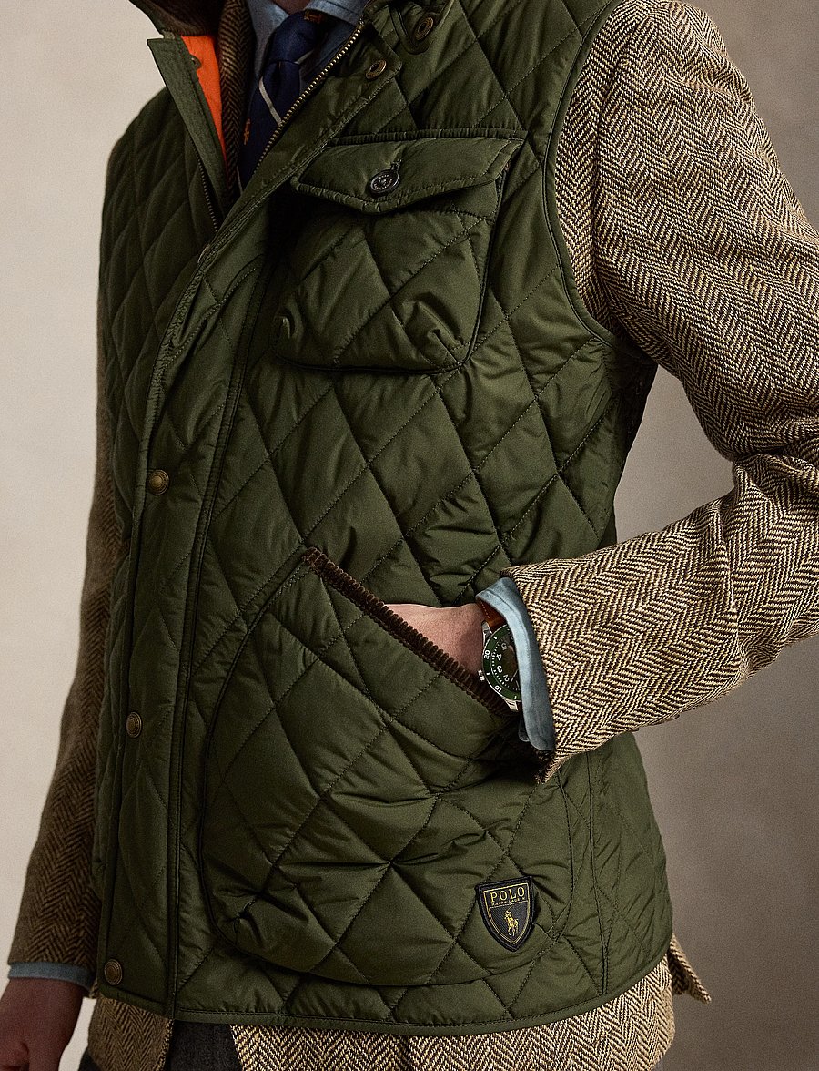 Polo Ralph Lauren - The Beaton Quilted Utility Vest - company olive - 4
