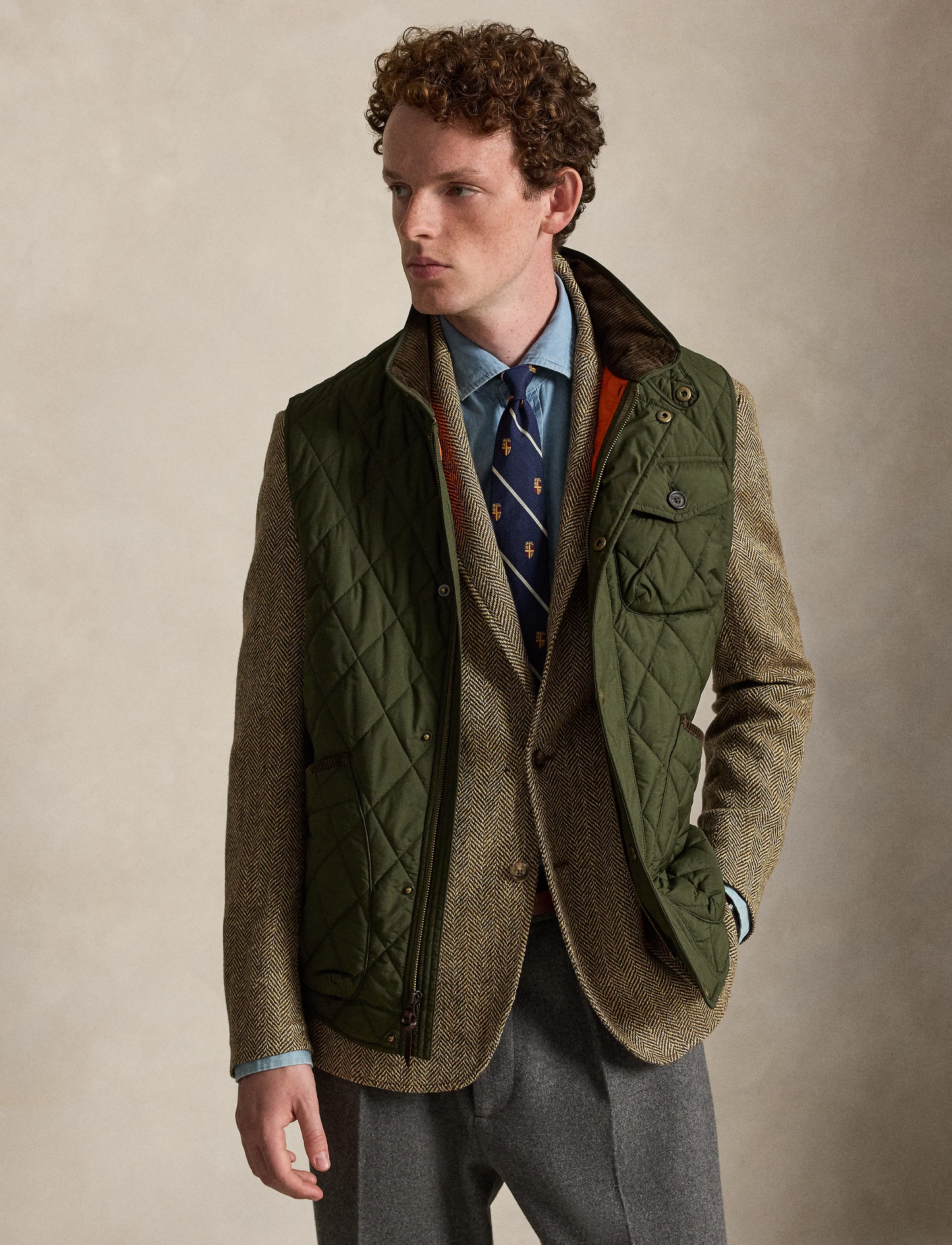 Polo Ralph Lauren - The Beaton Quilted Utility Vest - company olive - 5