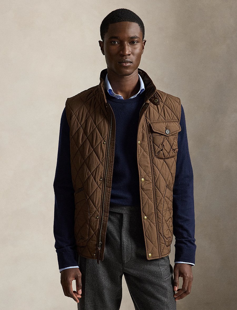 Polo Ralph Lauren - The Beaton Quilted Utility Vest - nach anlass kaufen - nutmeg brwn - 1