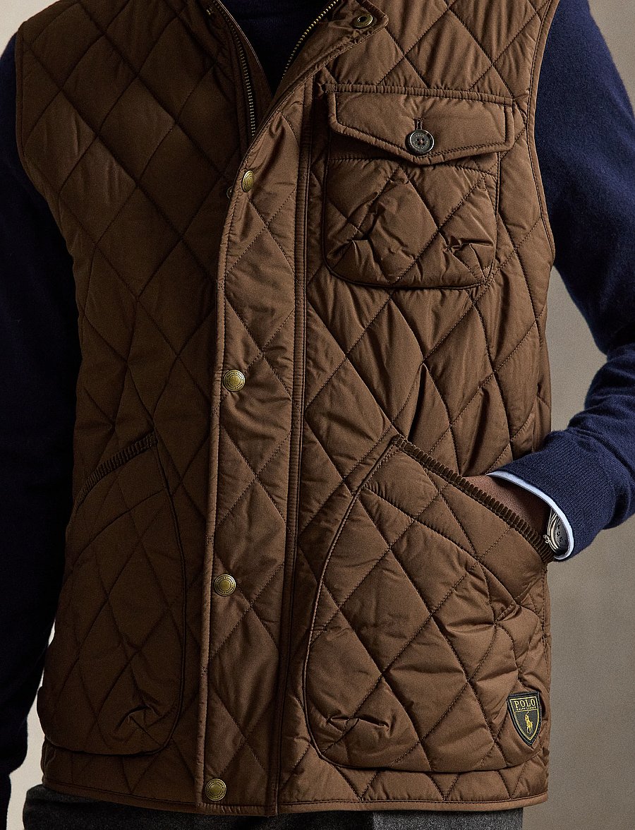 Polo Ralph Lauren - The Beaton Quilted Utility Vest - nach anlass kaufen - nutmeg brwn - 5