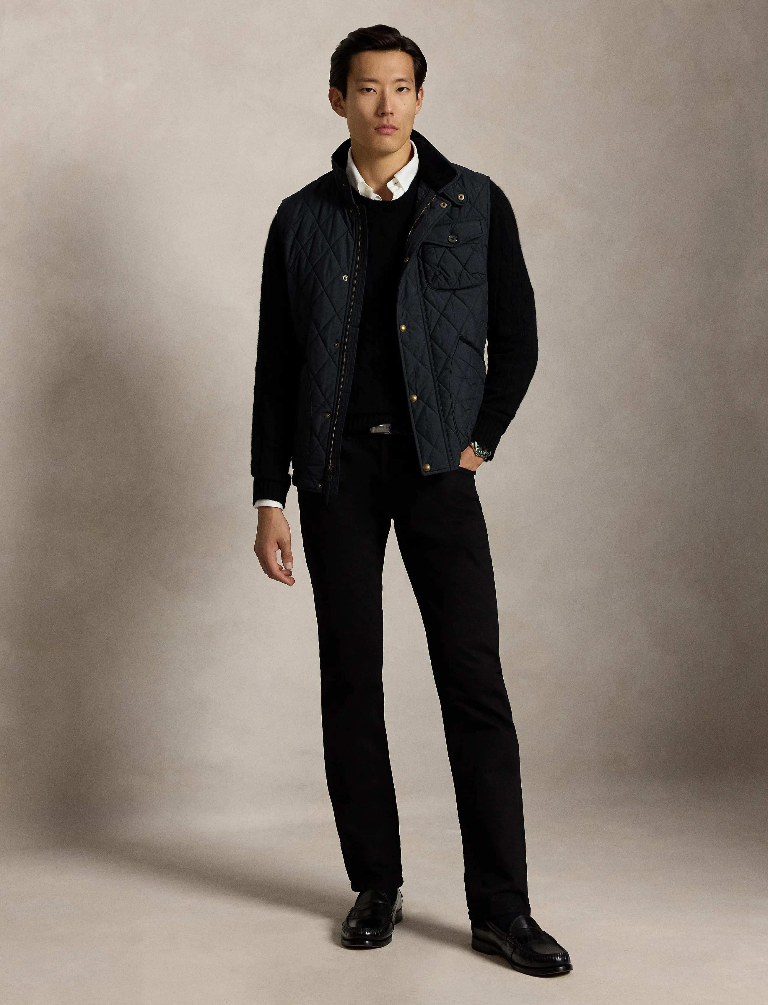 Polo Ralph Lauren - The Beaton Quilted Utility Vest - shop efter anledning - polo black - 5