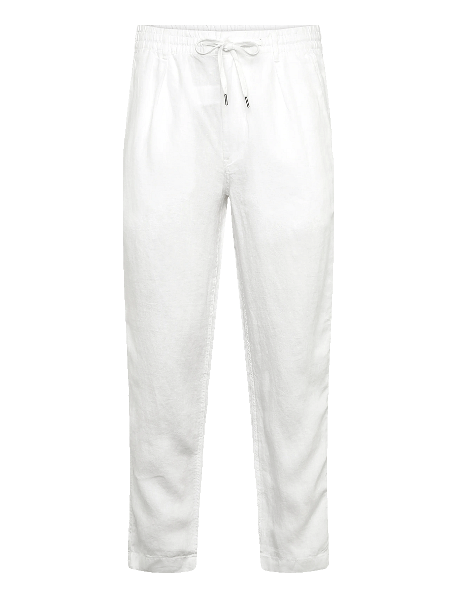 Polo Ralph Lauren - Lateef Slim Tapered Fit Linen Pant - linased püksid - ceramic white - 1