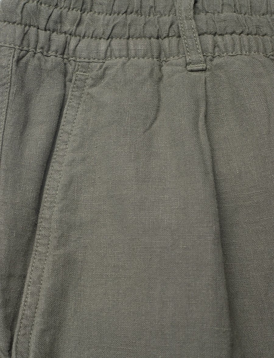 Polo Ralph Lauren - Lateef Slim Tapered Fit Linen Pant - linnebyxor - new olive - 3