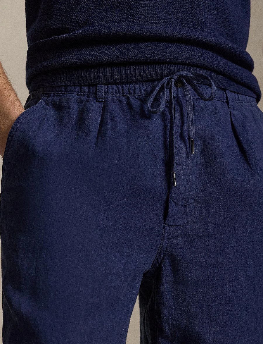 Polo Ralph Lauren - Lateef Slim Tapered Fit Linen Pant - leinenhosen - newport navy - 4