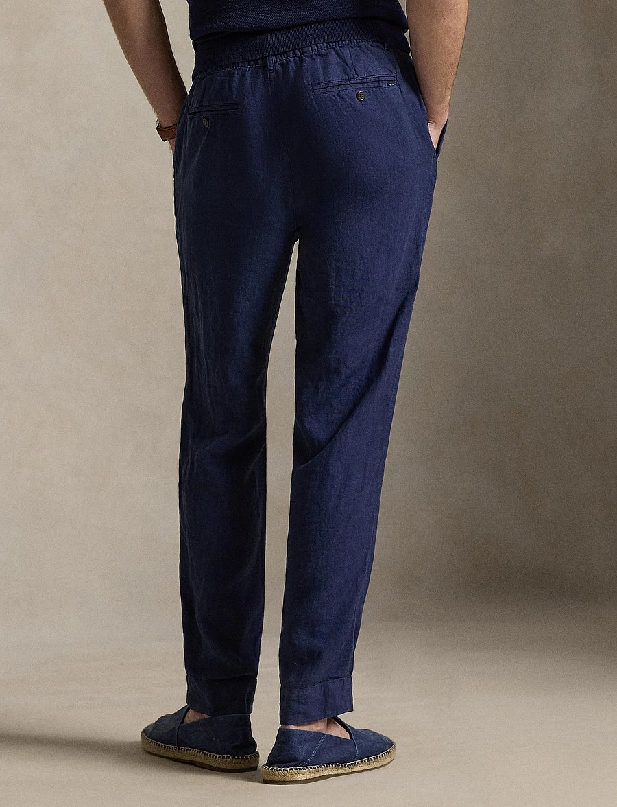 Polo Ralph Lauren - Lateef Slim Tapered Fit Linen Pant - leinenhosen - newport navy - 5