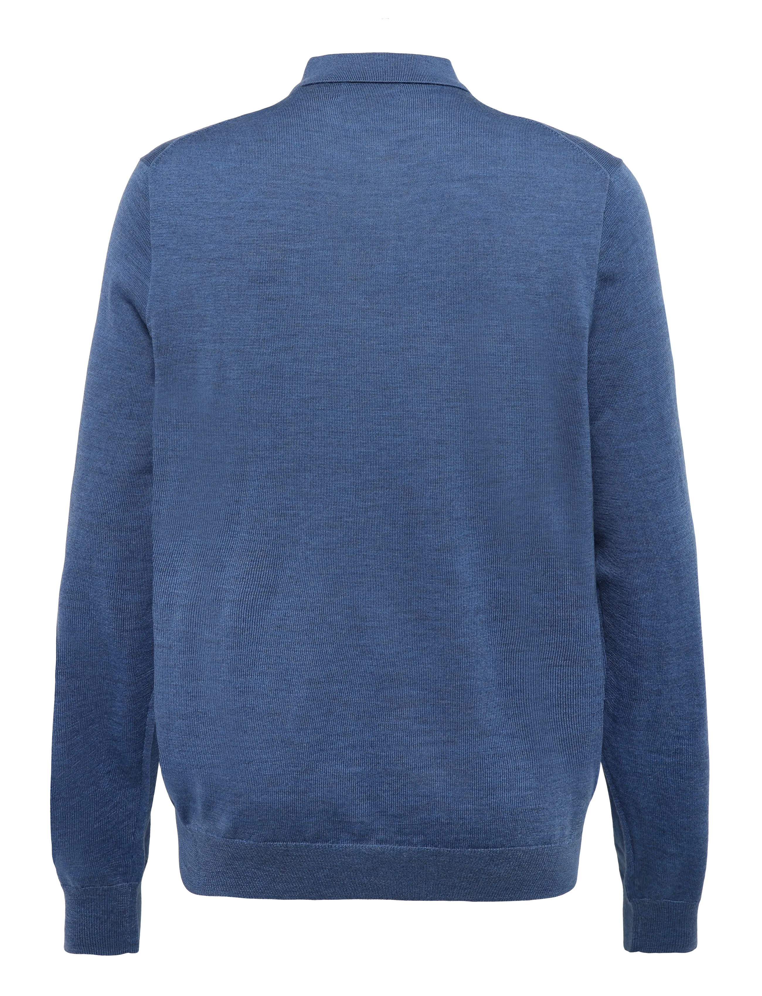Polo Ralph Lauren - Washable Wool Polo-Collar Sweater - pikkade varrukatega kootud polod - clarity blue heat - 1