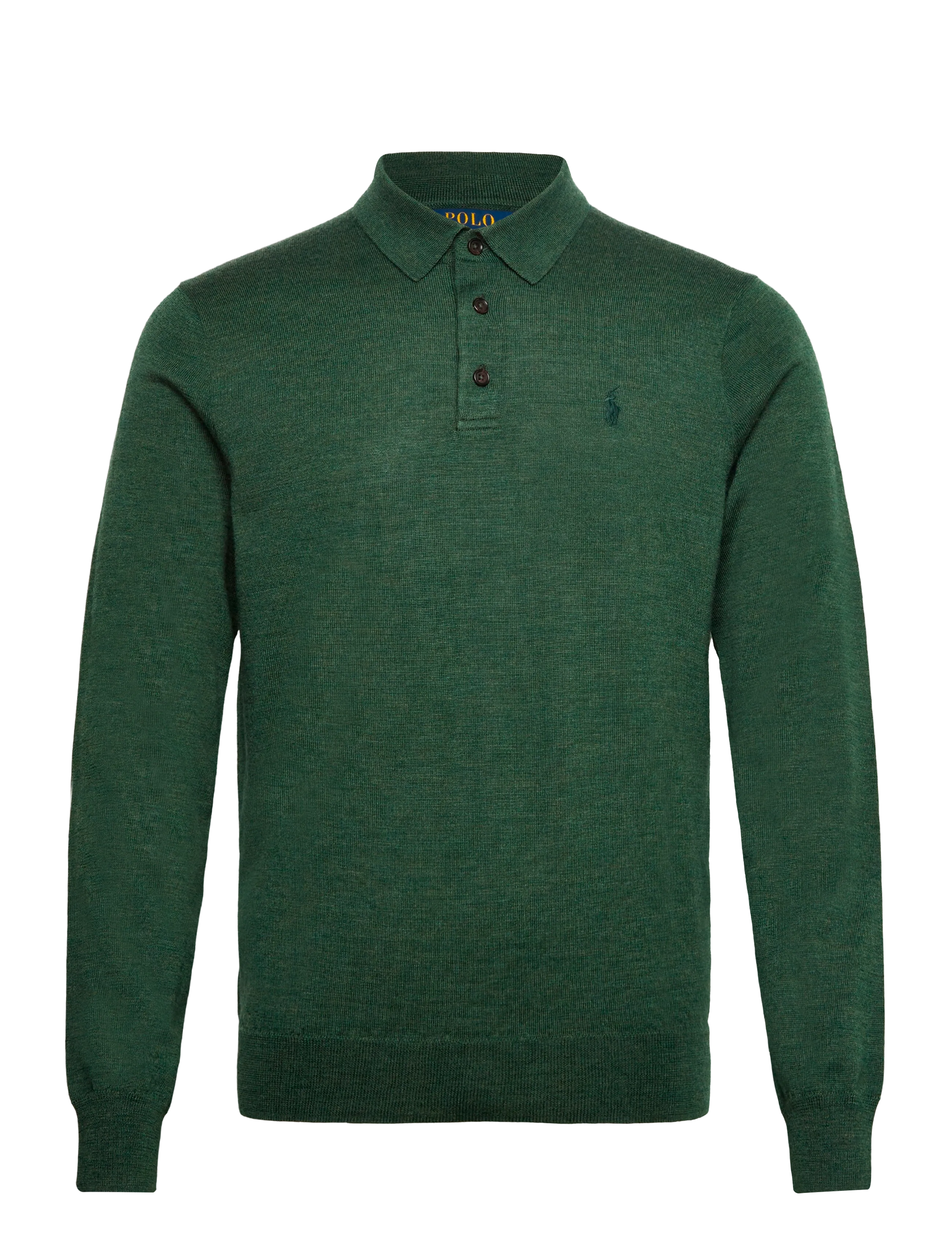 Polo Ralph Lauren - Washable Wool Polo-Collar Sweater - pikkade varrukatega kootud polod - lodgepole pine he - 2