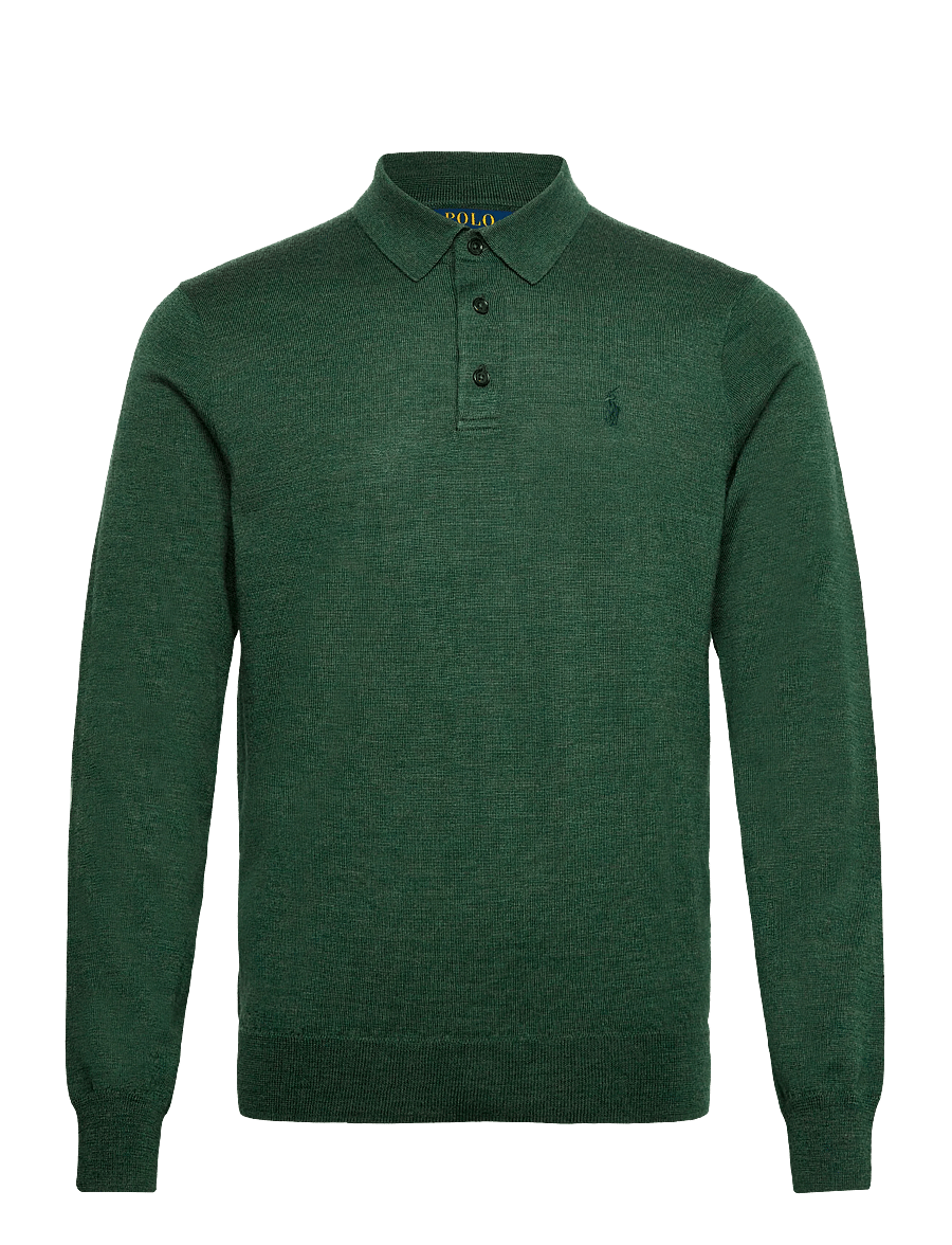 Polo Ralph Lauren - Washable Wool Polo-Collar Sweater - pikkade varrukatega kootud polod - lodgepole pine he - 2