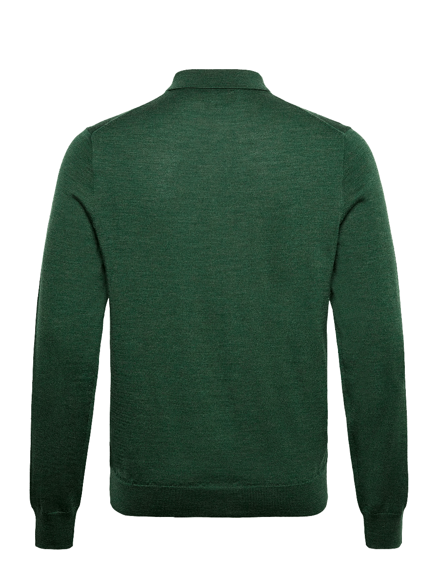 Polo Ralph Lauren - Washable Wool Polo-Collar Sweater - pikkade varrukatega kootud polod - lodgepole pine he - 3