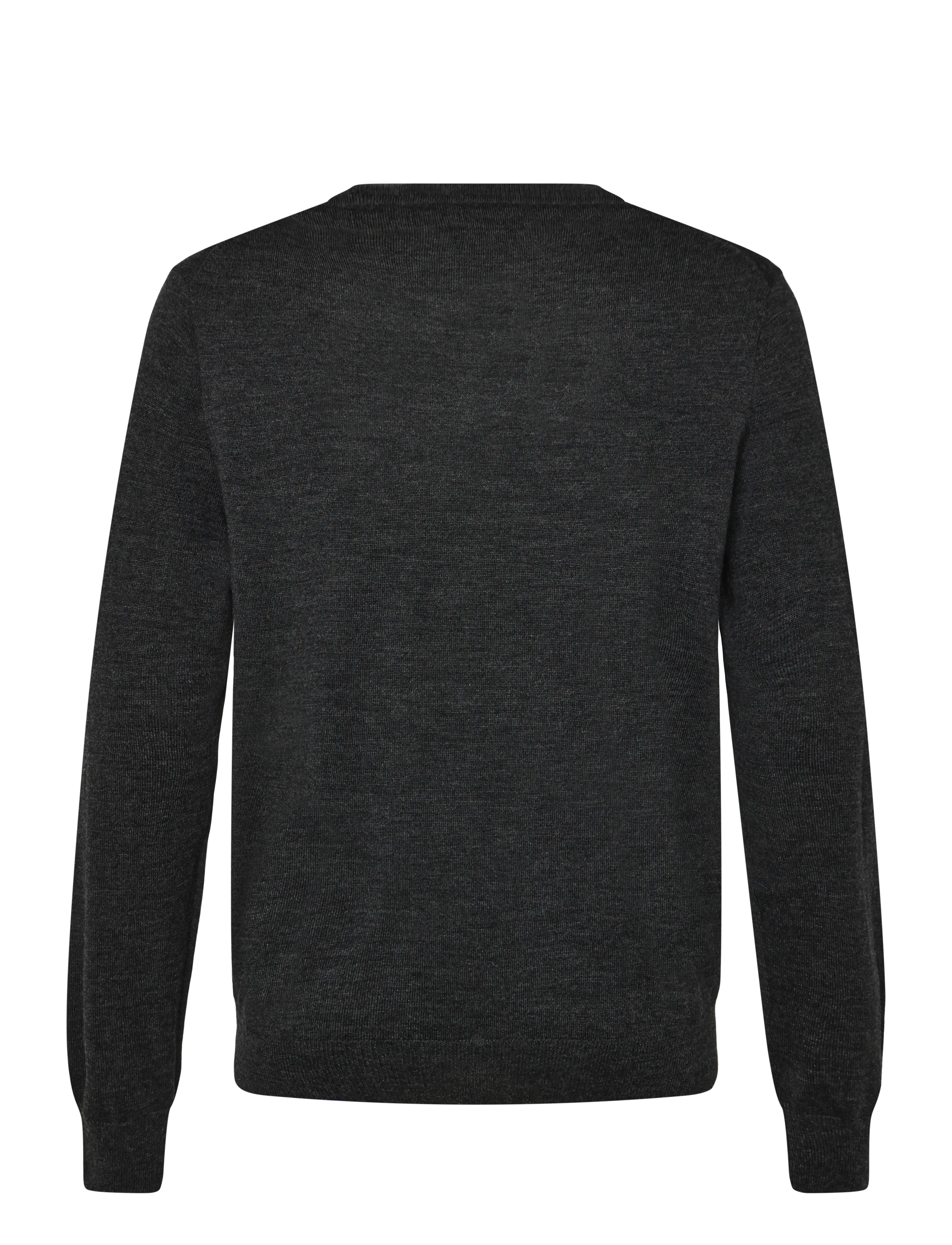 Polo Ralph Lauren - 2/30 MERINO WL RWS-LSL-PLO - v-ausschnitt - dark granite hthr - 1
