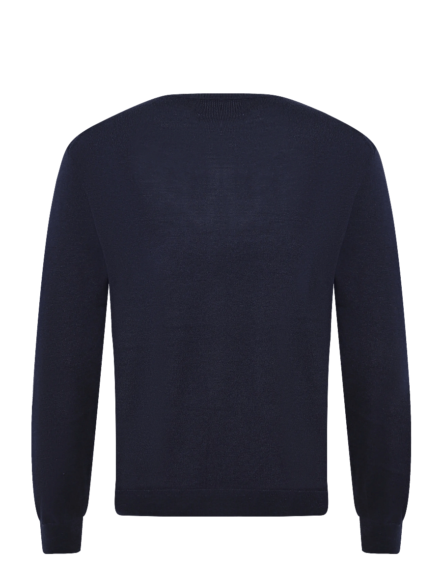 Polo Ralph Lauren - 2/30 MERINO WL RWS-LSL-PLO - v-ausschnitt - hunter navy - 1