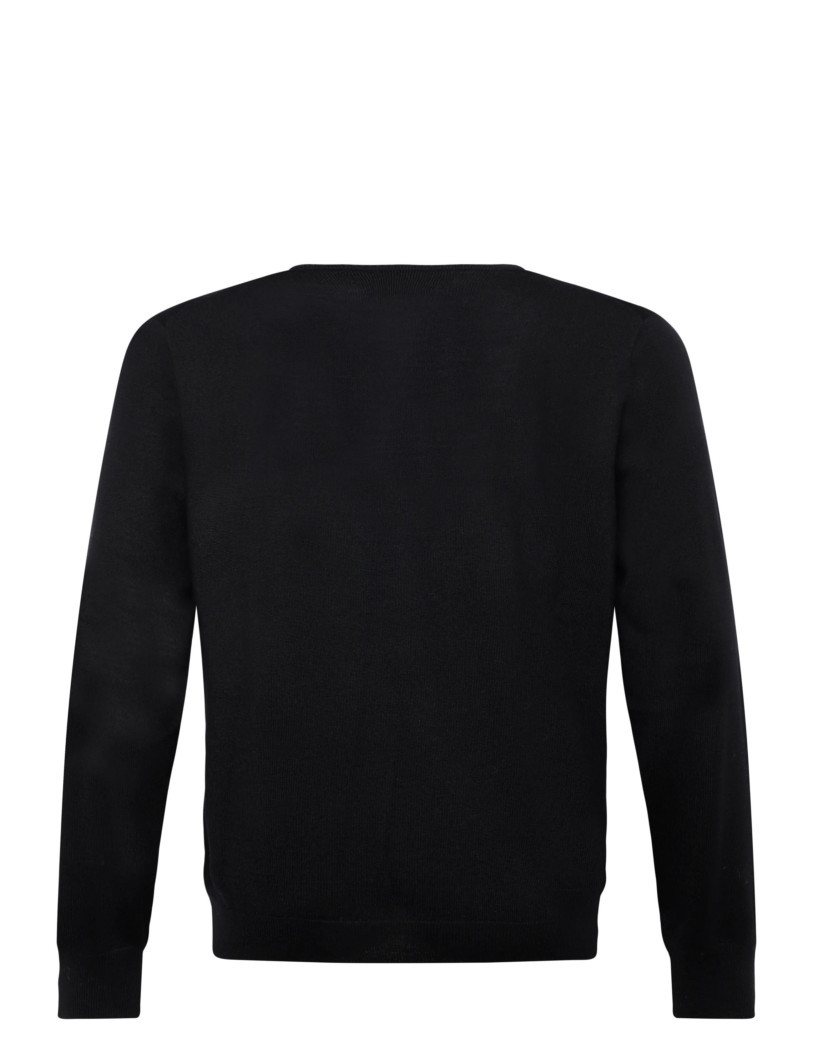 Polo Ralph Lauren - 2/30 MERINO WL RWS-LSL-PLO - v-hals - polo black - 1