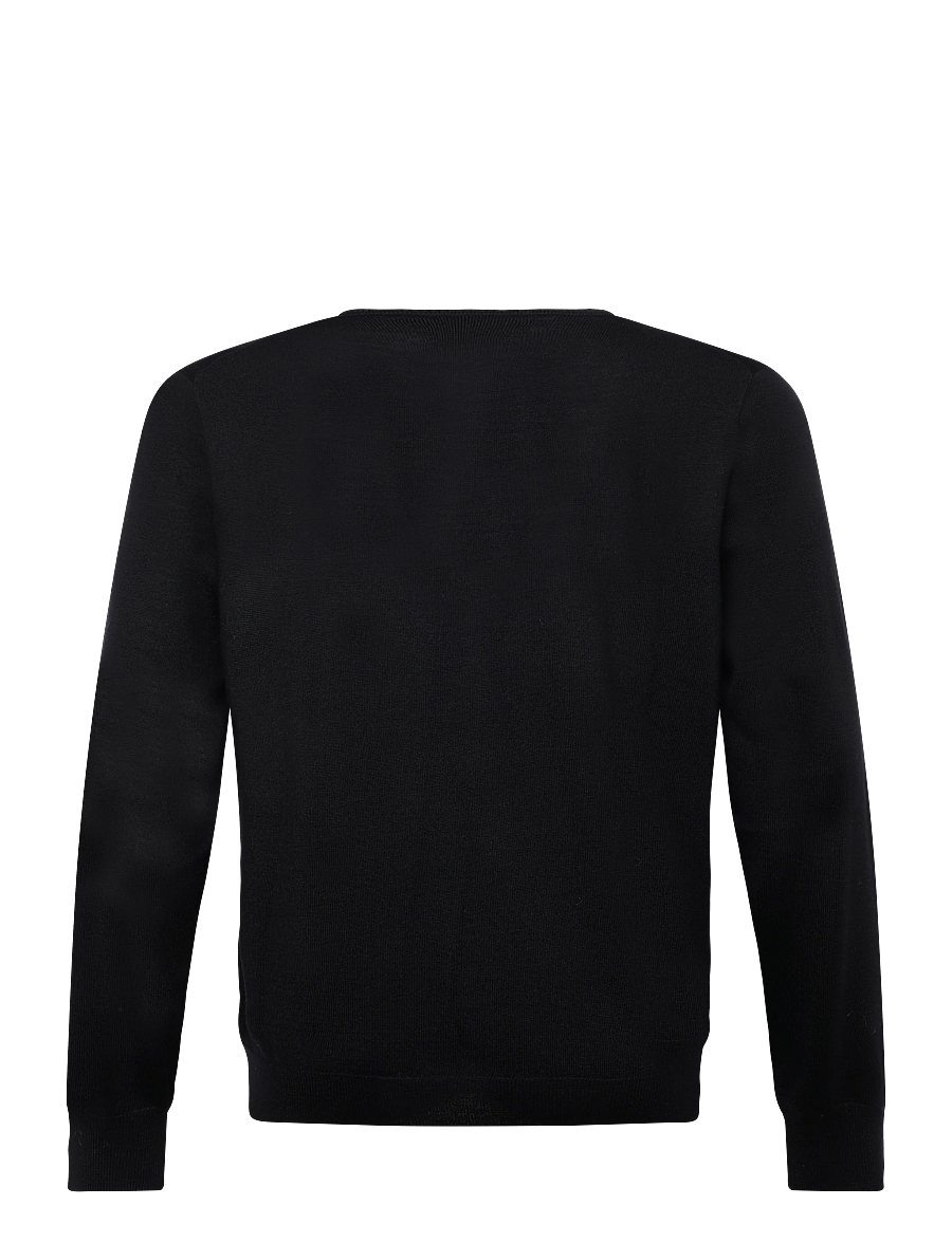 Polo Ralph Lauren - 2/30 MERINO WL RWS-LSL-PLO - v-hals - polo black - 1