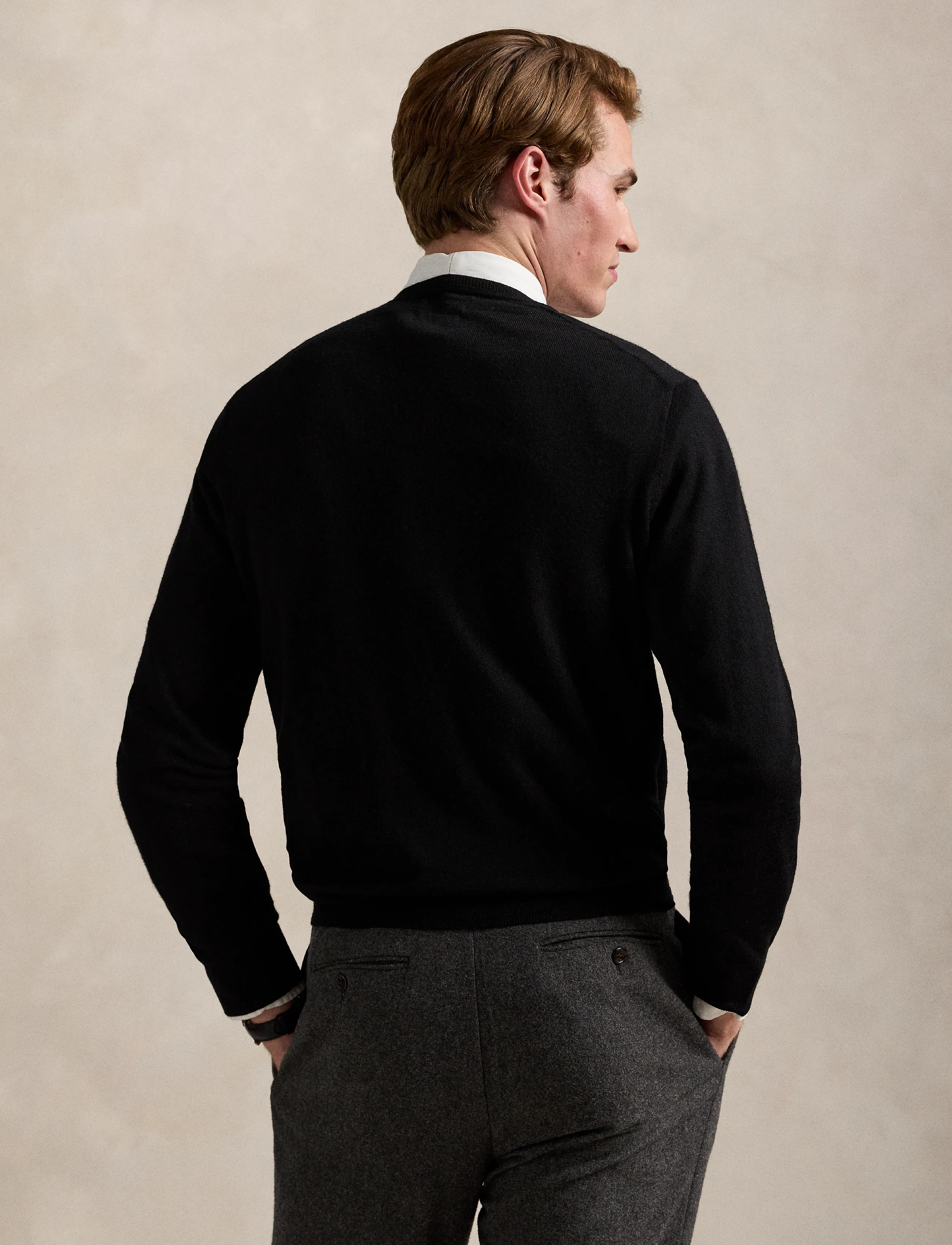 Polo Ralph Lauren - Washable Wool V-Neck Sweater - v-ausschnitt - polo black - 5
