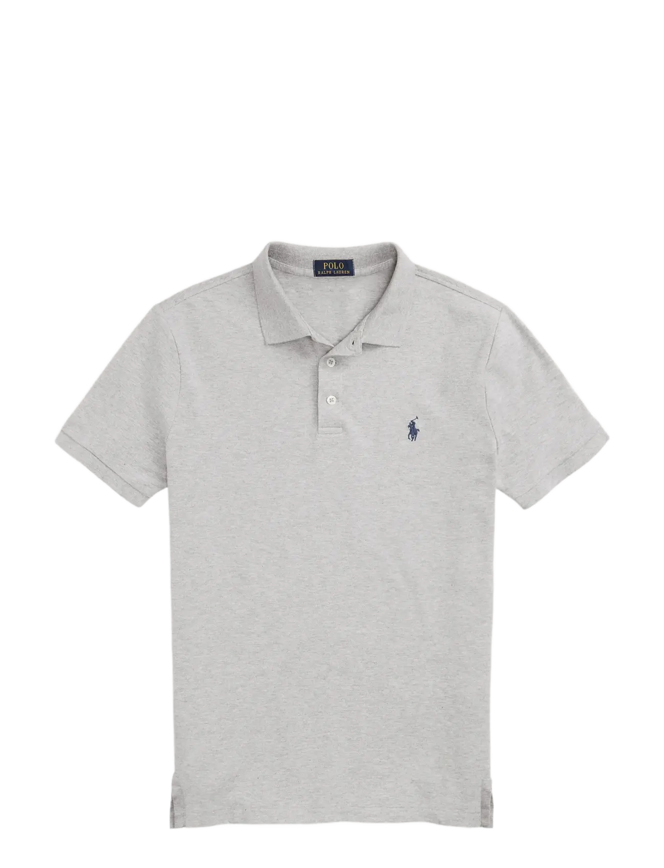 Polo Ralph Lauren - Custom Slim Fit Stretch Mesh Polo Shirt - lühikeste varrukatega polod - andover heather/c - 1