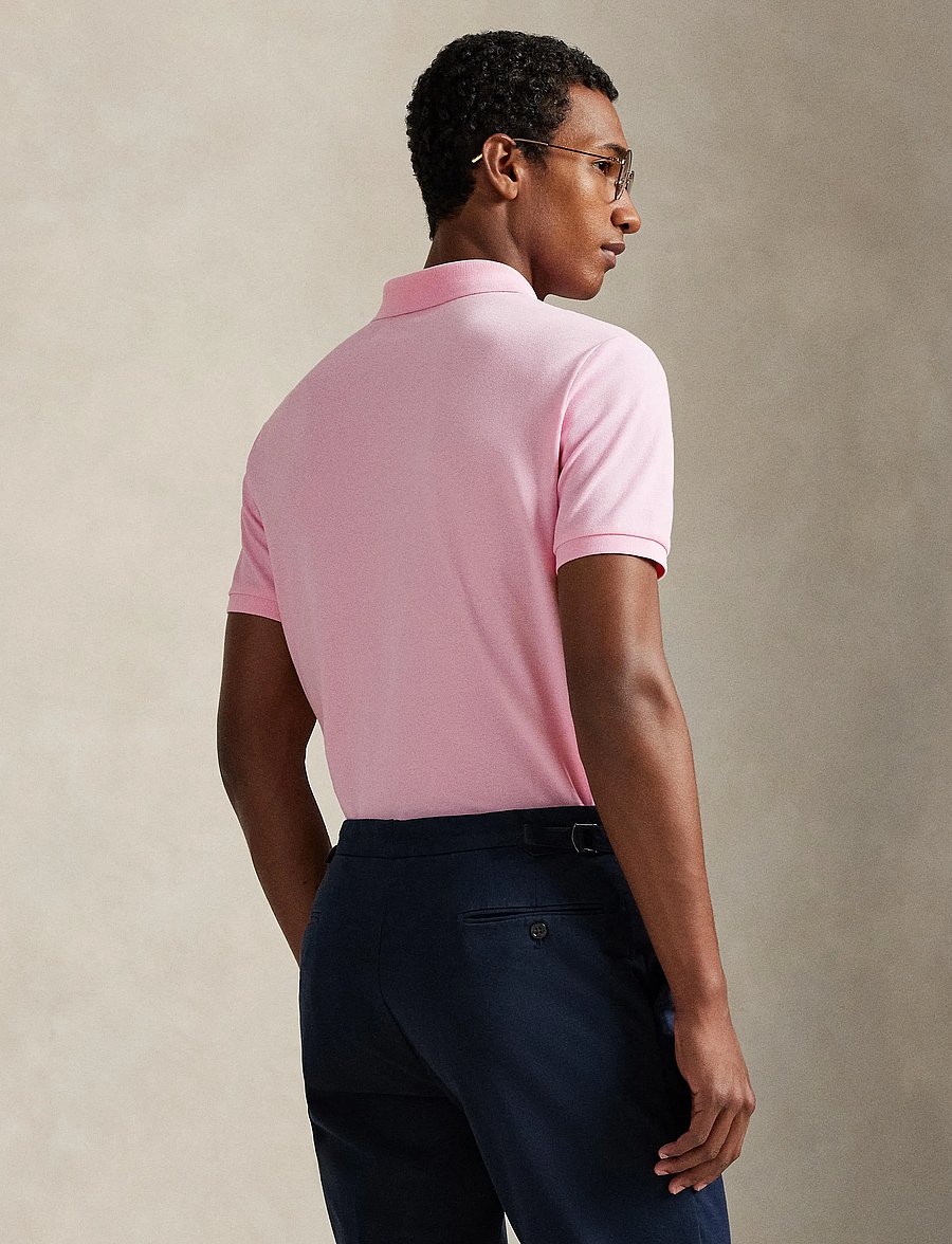 Polo Ralph Lauren - Custom Slim Fit Stretch Mesh Polo Shirt - kurzärmelig - carmel pink/c7532 - 3