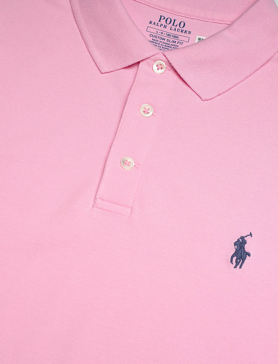 Polo Ralph Lauren - Custom Slim Fit Stretch Mesh Polo Shirt - kurzärmelig - carmel pink/c7532 - 4