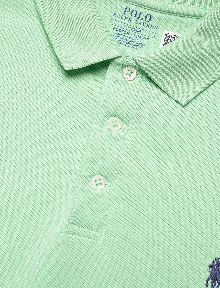 Polo Ralph Lauren - Custom Slim Fit Stretch Mesh Polo Shirt - lühikeste varrukatega polod - pastel mint/c7532 - 4