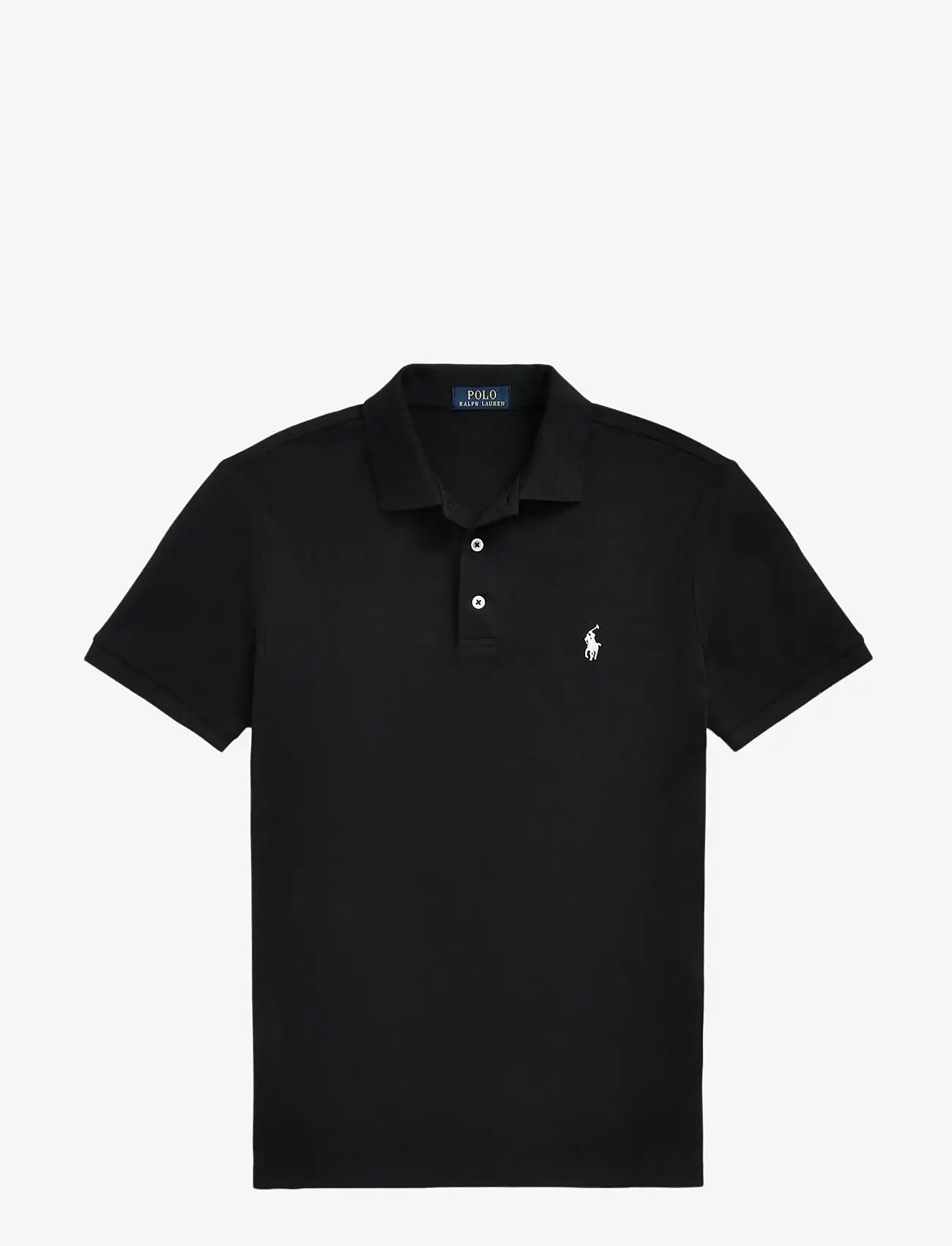 Polo Ralph Lauren - Custom Slim Fit Stretch Mesh Polo Shirt - stickade pikéer - polo black/c1730 - 1