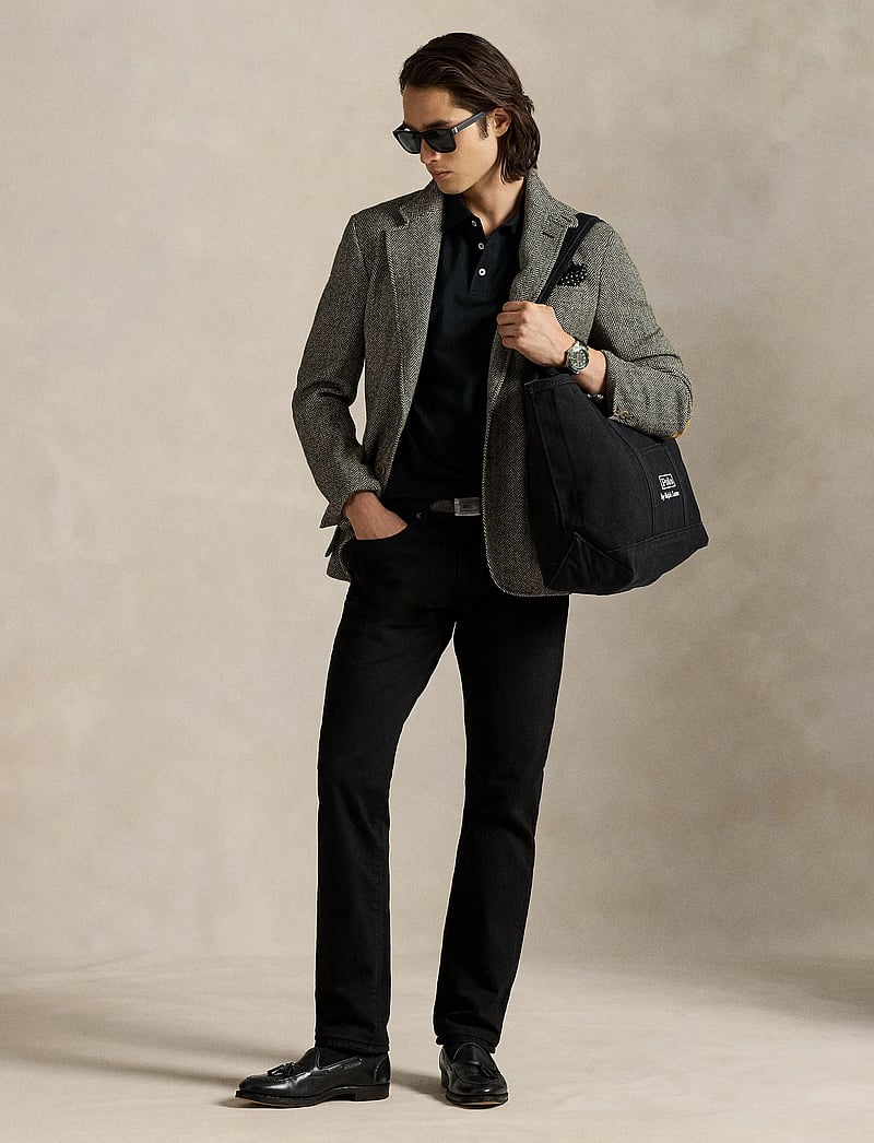 Polo Ralph Lauren - Custom Slim Fit Stretch Mesh Polo Shirt - stickade pikéer - polo black/c1730 - 0