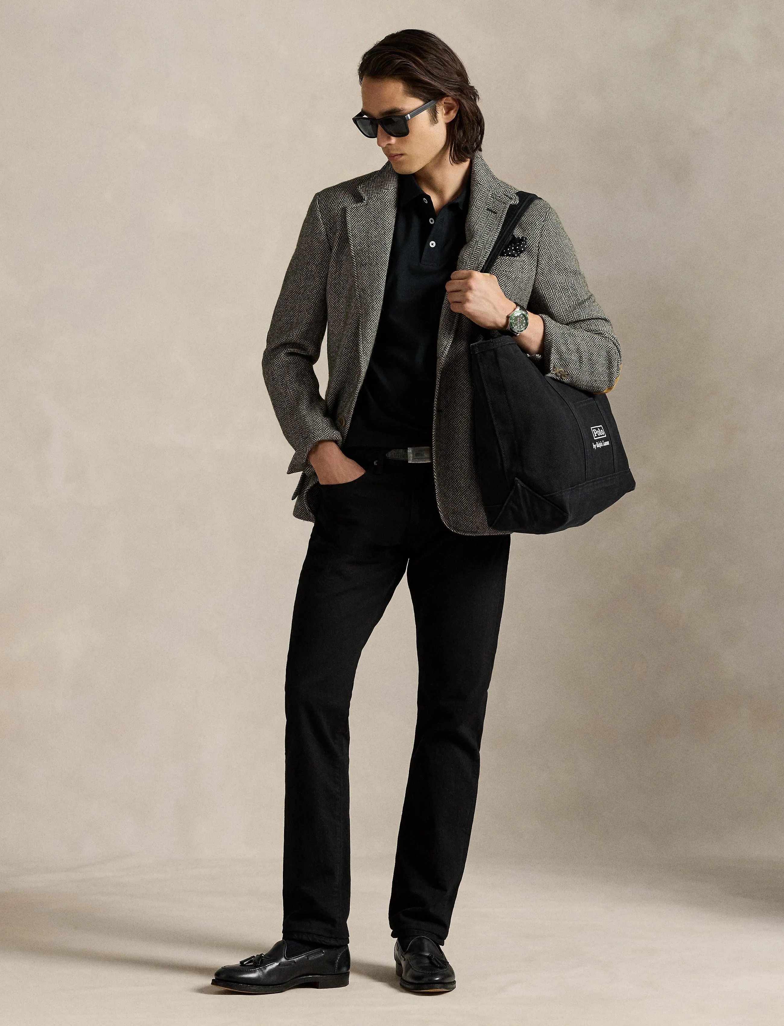 Polo Ralph Lauren Custom Slim Fit Stretch Mesh Polo Shirt - Kortärmade stickade pikéer - POLO BLACK/C1730 / black