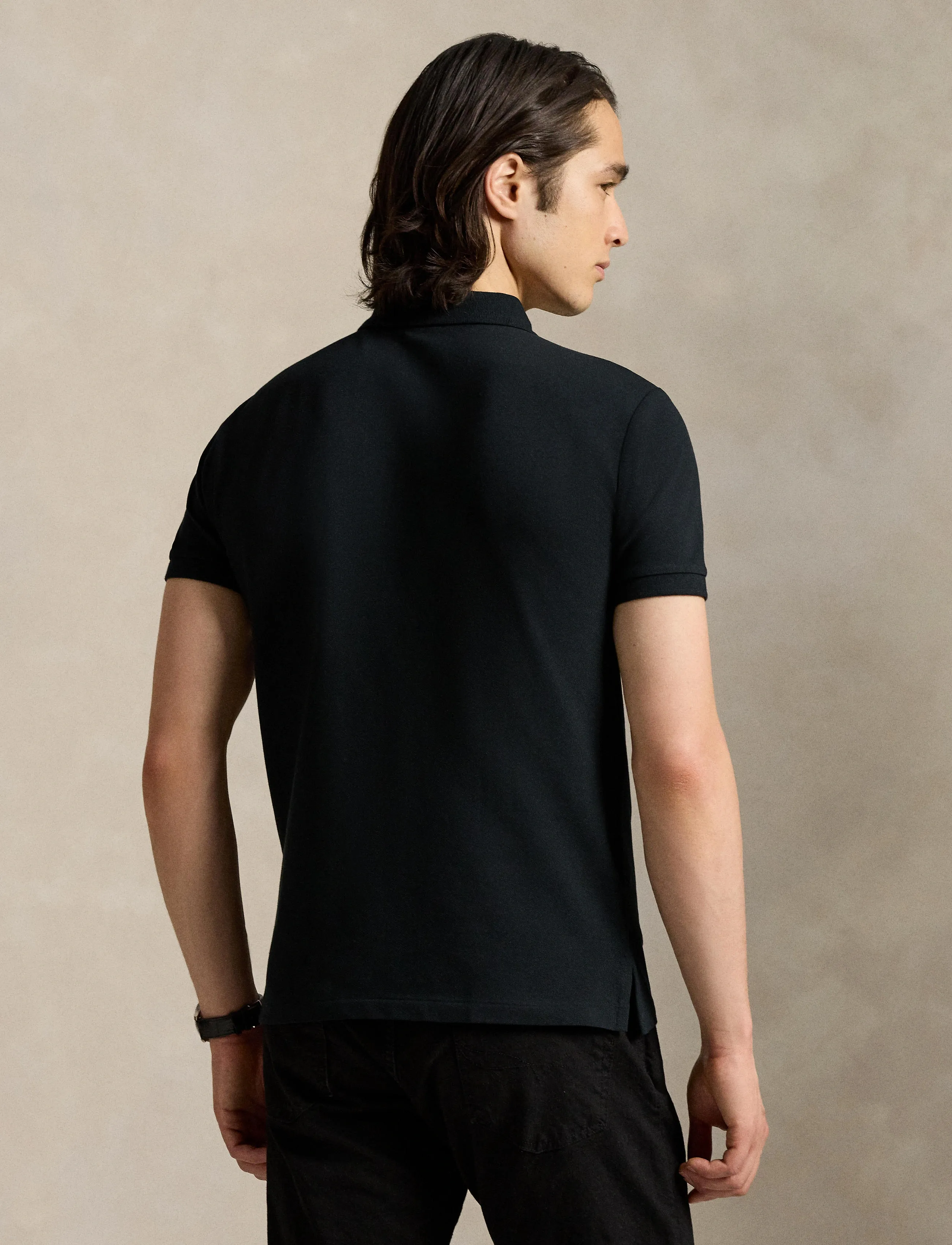 Polo Ralph Lauren - Custom Slim Fit Stretch Mesh Polo Shirt - lühikeste varrukatega polod - polo black/c1730 - 2