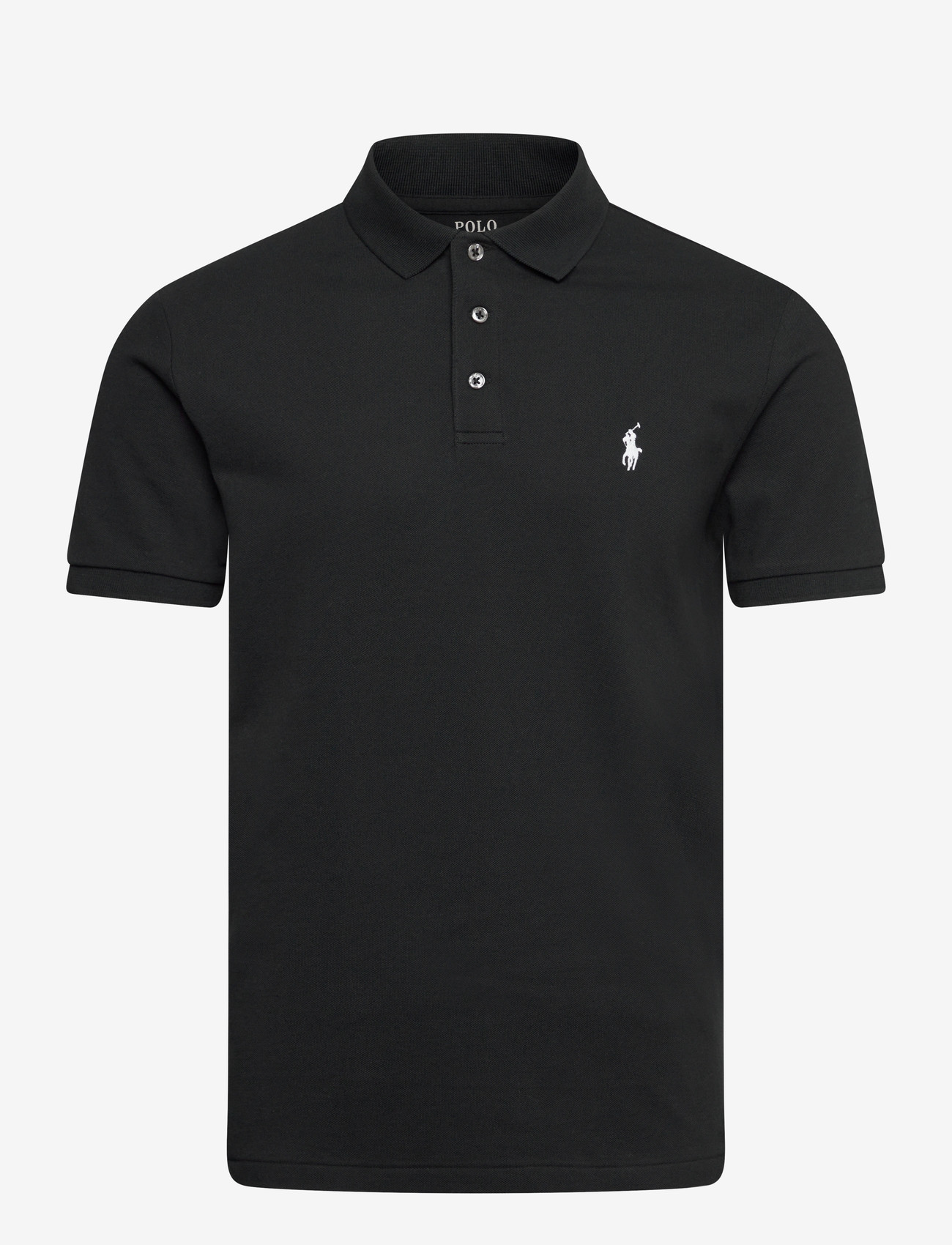 Polo Ralph Lauren - Custom Slim Fit Stretch Mesh Polo Shirt - stickade pikéer - polo black/c1730 - 0