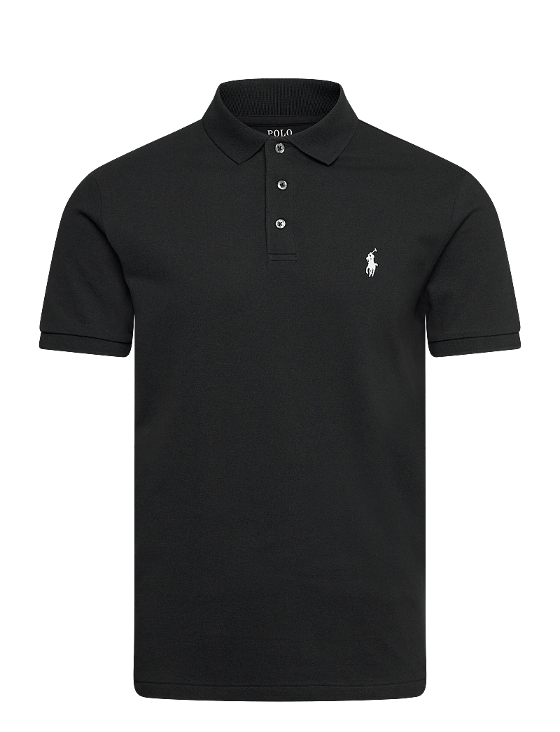 Polo Ralph Lauren - Custom Slim Fit Stretch Mesh Polo Shirt - stickade pikéer - polo black/c1730 - 0