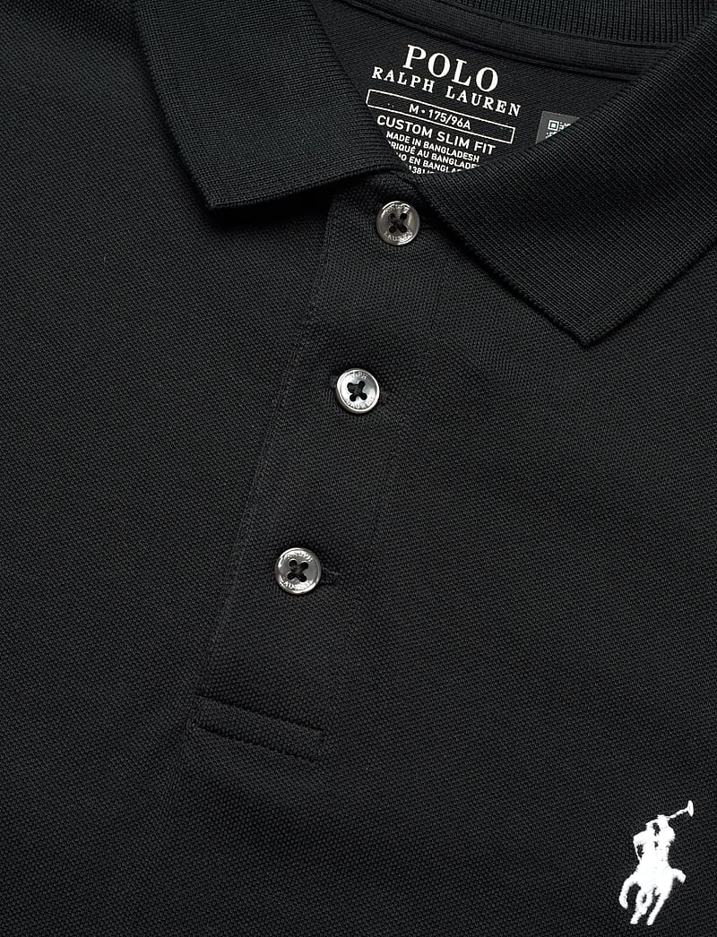 Polo Ralph Lauren - Custom Slim Fit Stretch Mesh Polo Shirt - stickade pikéer - polo black/c1730 - 2