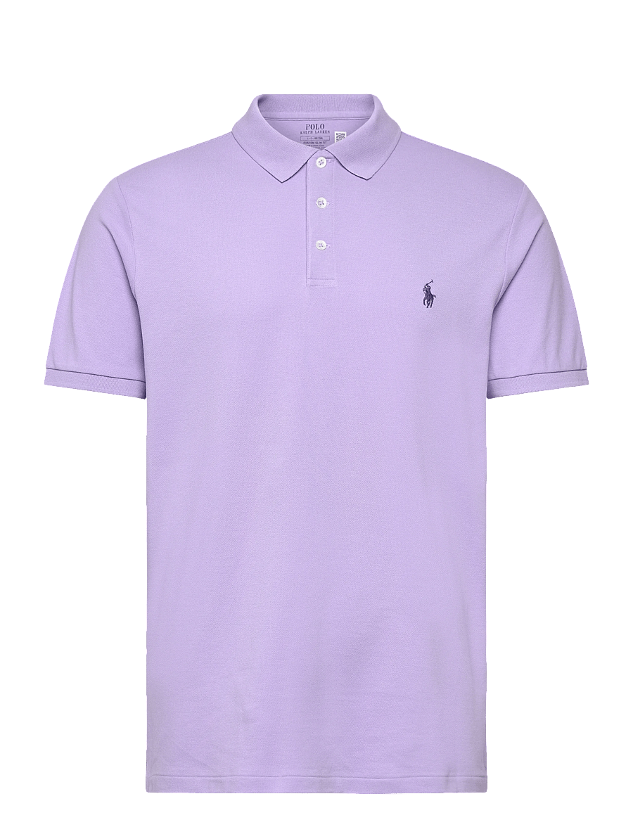 Polo Ralph Lauren - Custom Slim Fit Stretch Mesh Polo Shirt - kurzärmelig - powder purple/c75 - 1