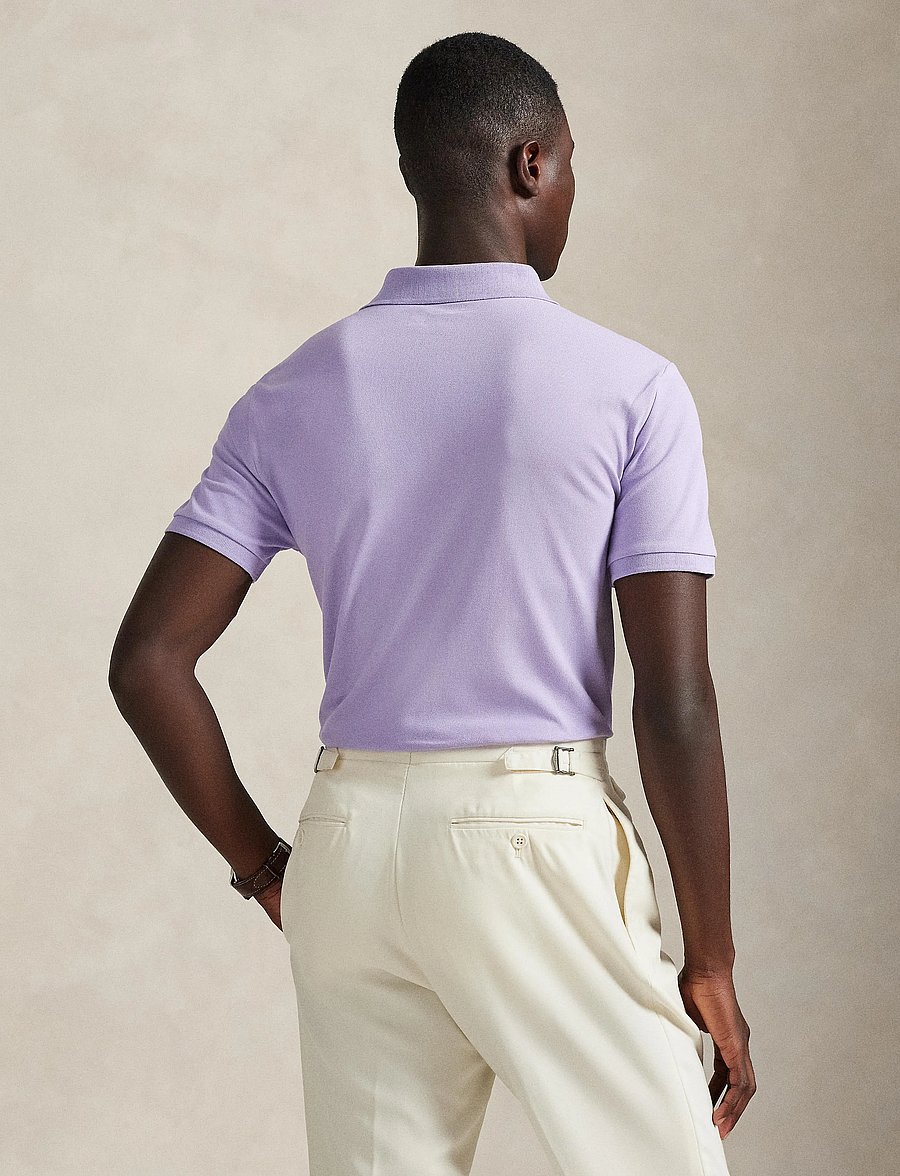 Polo Ralph Lauren - Custom Slim Fit Stretch Mesh Polo Shirt - kurzärmelig - powder purple/c75 - 3