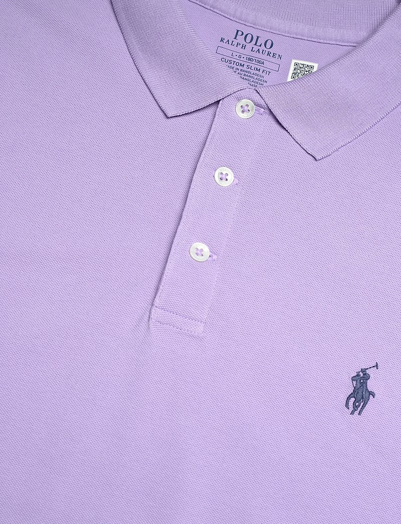 Polo Ralph Lauren - Custom Slim Fit Stretch Mesh Polo Shirt - polostrik - powder purple/c75 - 2