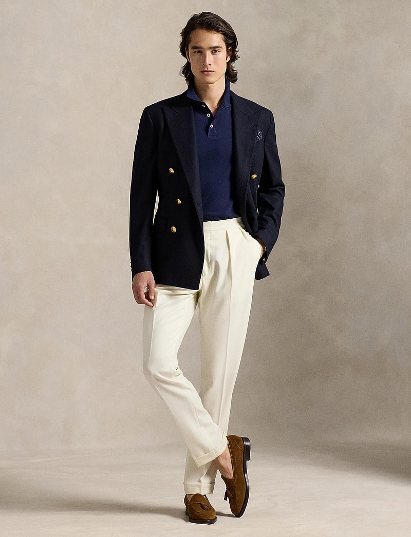 Polo Ralph Lauren - Custom Slim Fit Stretch Mesh Polo Shirt - lühikeste varrukatega polod - refined navy/c173 - 0