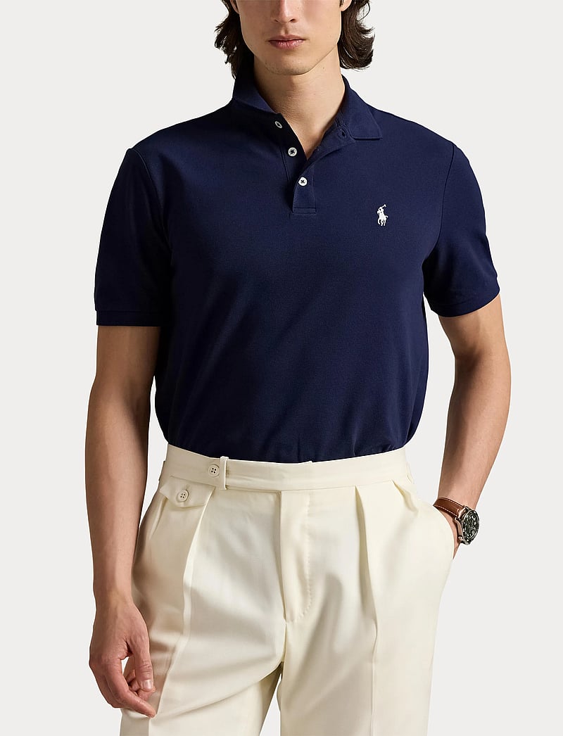 Polo Ralph Lauren - Custom Slim Fit Stretch Mesh Polo Shirt - lühikeste varrukatega polod - refined navy/c173 - 5