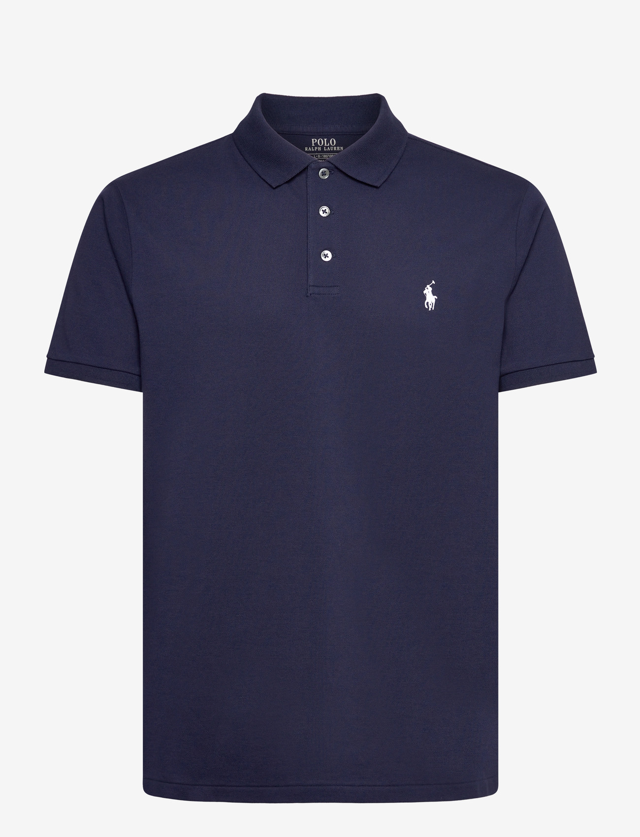 Polo Ralph Lauren - Custom Slim Fit Stretch Mesh Polo Shirt - stickade pikéer - refined navy/c173 - 0