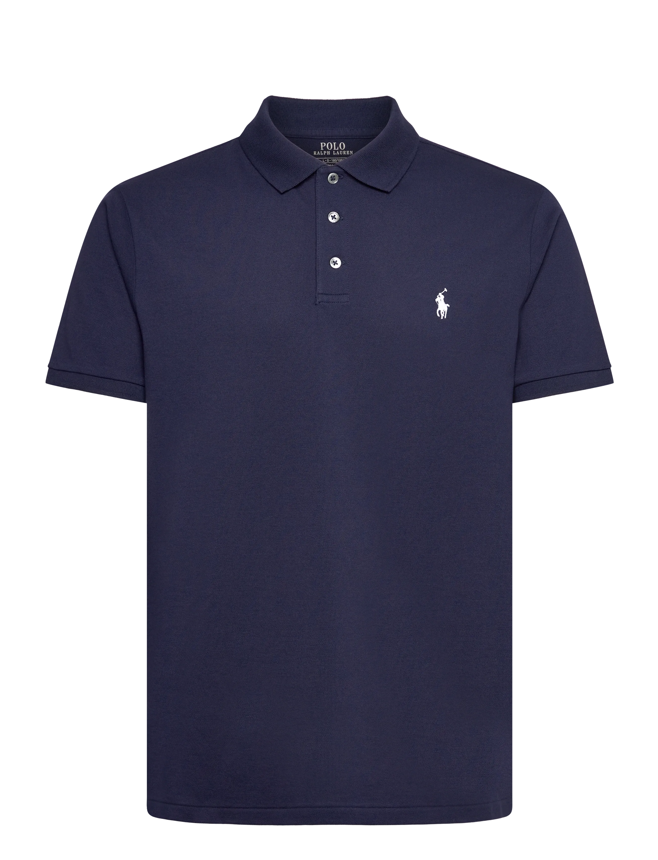 Custom Slim Fit Stretch Mesh Polo Shirt - REFINED NAVY/C173