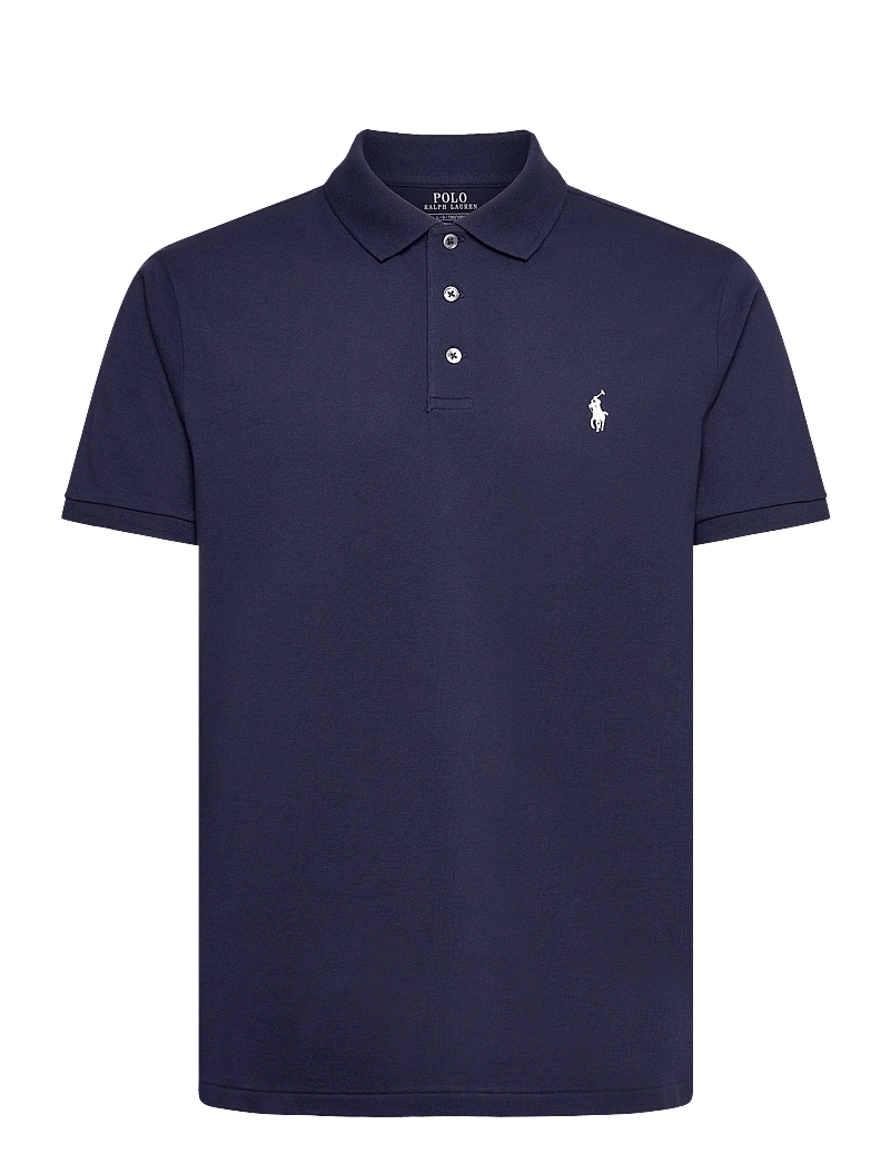 Polo Ralph Lauren - Custom Slim Fit Stretch Mesh Polo Shirt - stickade pikéer - refined navy/c173 - 0
