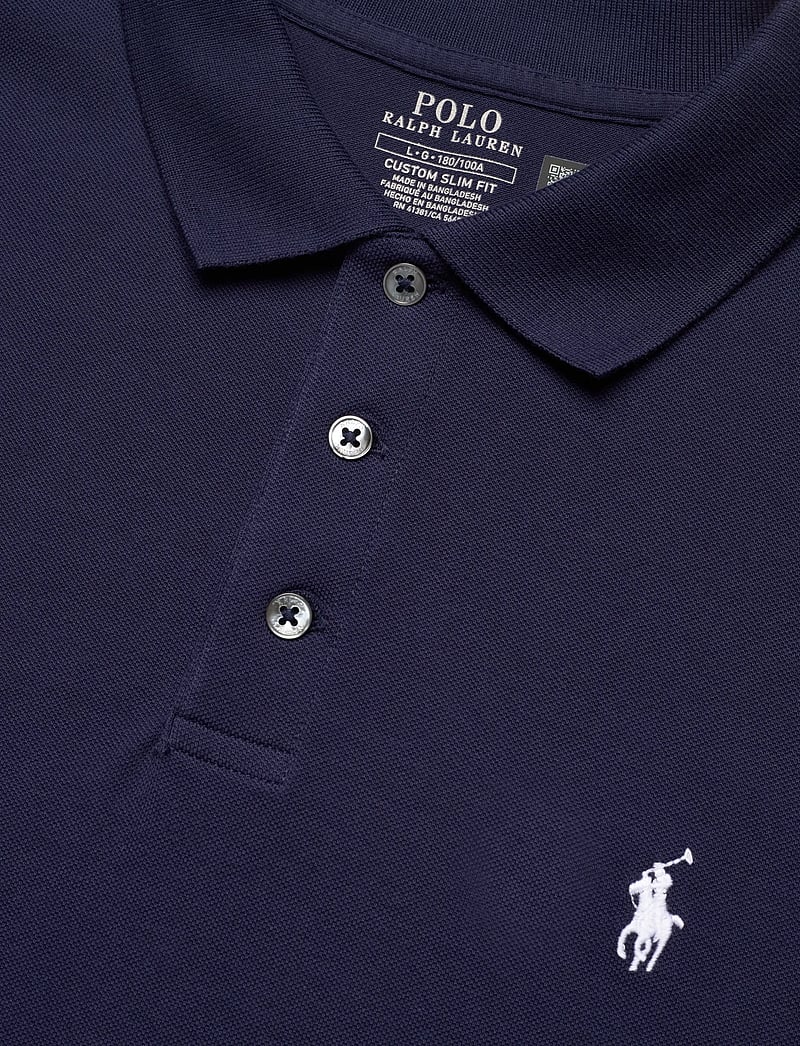 Polo Ralph Lauren - Custom Slim Fit Stretch Mesh Polo Shirt - stickade pikéer - refined navy/c173 - 2