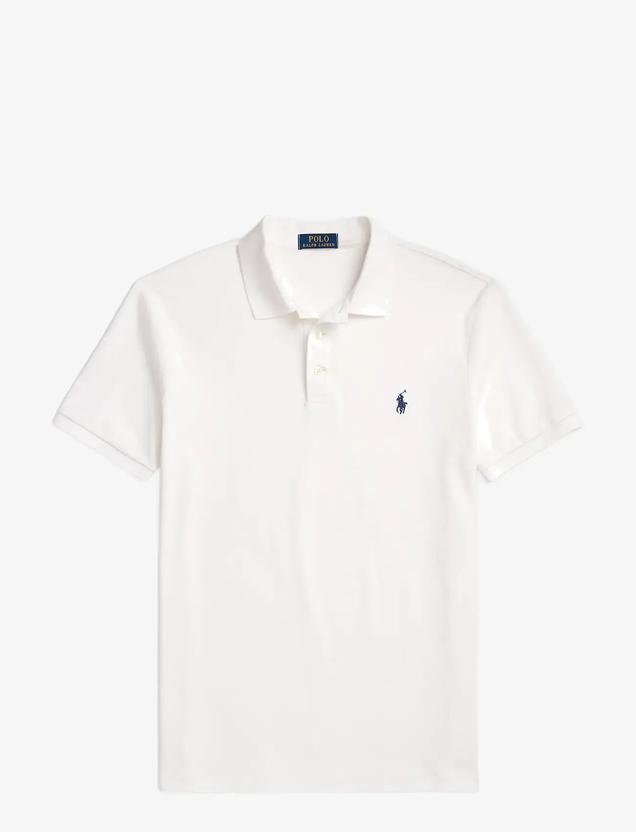 Polo Ralph Lauren - Custom Slim Fit Stretch Mesh Polo Shirt - kurzärmelig - white/c7996 - 1