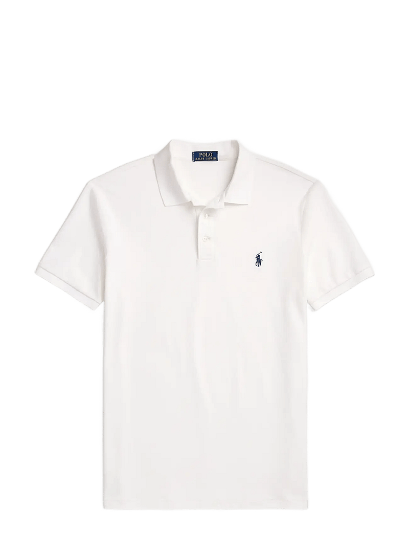 Polo Ralph Lauren - Custom Slim Fit Stretch Mesh Polo Shirt - kurzärmelig - white/c7996 - 1