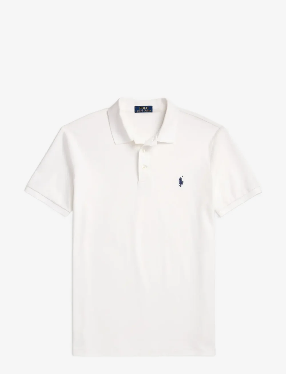 Polo Ralph Lauren - Custom Slim Fit Stretch Mesh Polo Shirt - lühikeste varrukatega polod - white/c7996 - 1