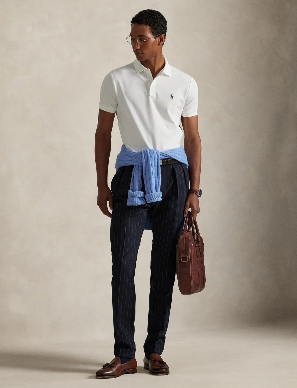 Polo Ralph Lauren - Custom Slim Fit Stretch Mesh Polo Shirt - lühikeste varrukatega polod - white/c7996 - 0