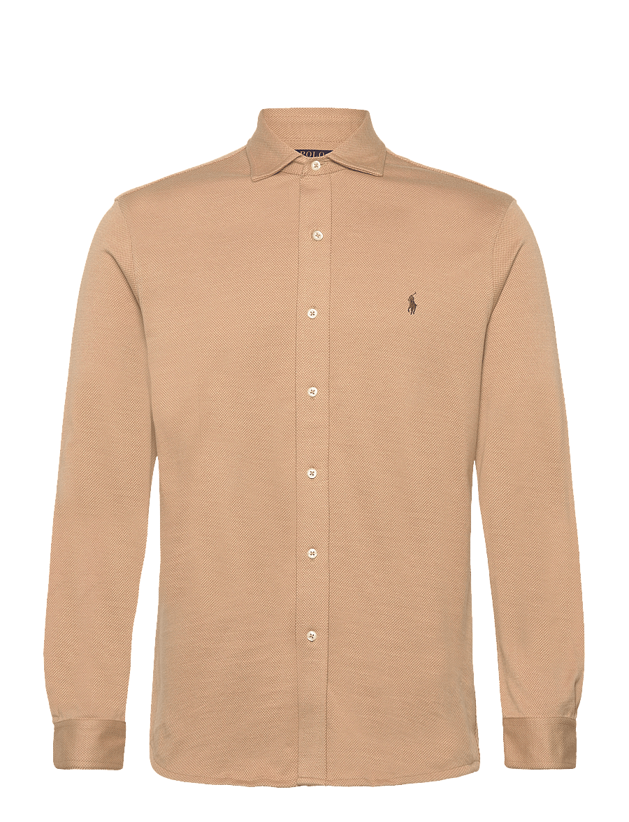 Polo Ralph Lauren - 55/2 JERSEY-LSL-SPS - dark beige/sand d - 1