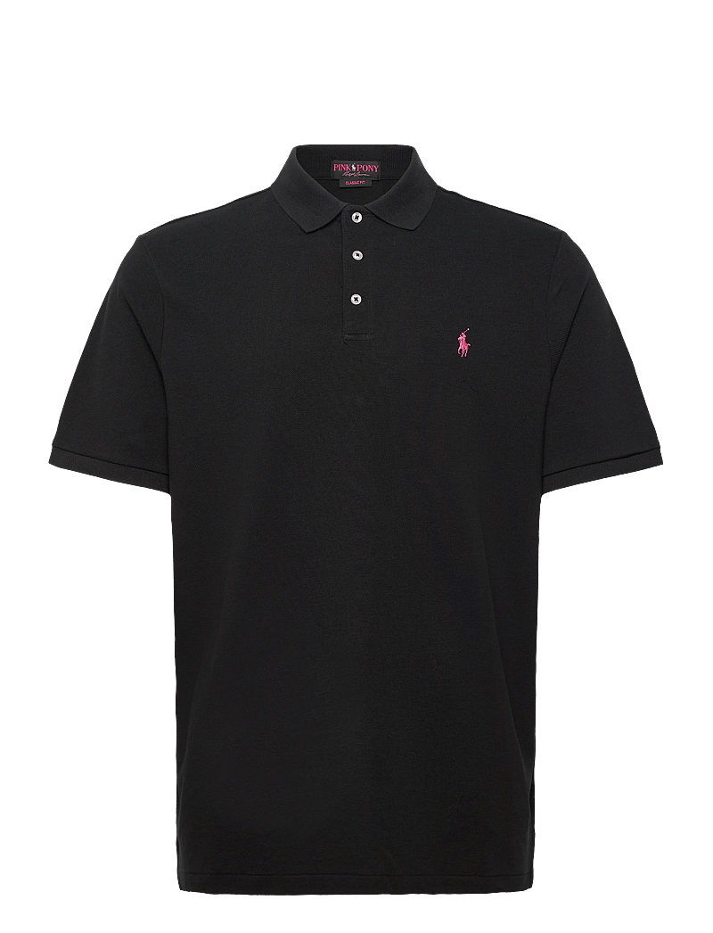 Polo Ralph Lauren - Pink Pony Stretch Mesh Polo Shirt - kortärmade pikéer - polo black - 0